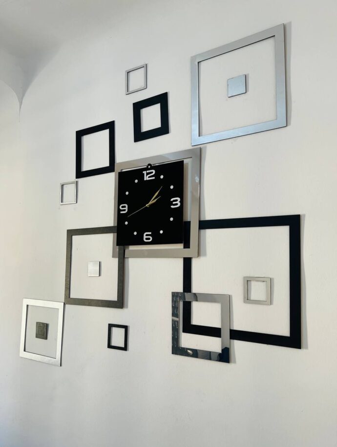 ⁦Horloge carrés miroirs⁩ - الصورة ⁦6⁩