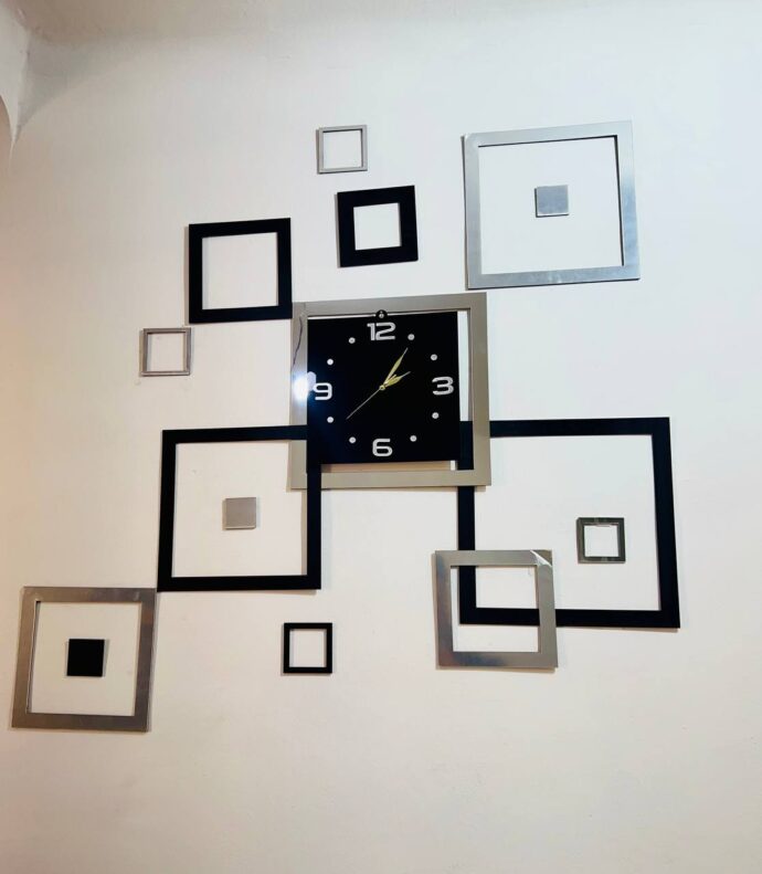 ⁦Horloge carrés miroirs⁩ - الصورة ⁦11⁩