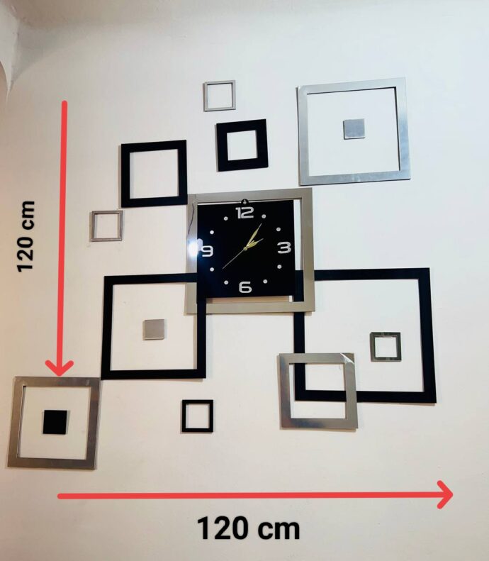 ⁦Horloge carrés miroirs⁩ - الصورة ⁦12⁩